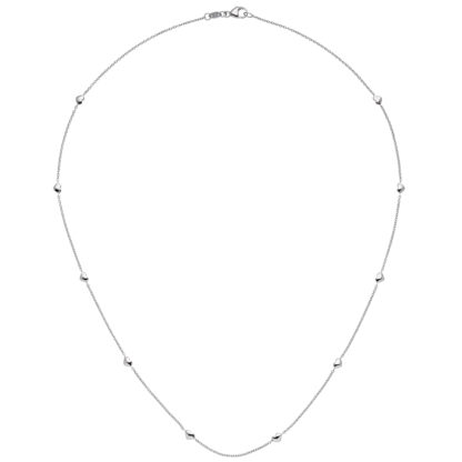 Collier "Herzen" 585 Weißgold 45 cm – Bild 4