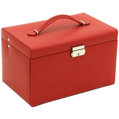 Friedrich Lederwaren Schmuckkoffer "Classico" Leder rot – Bild 2