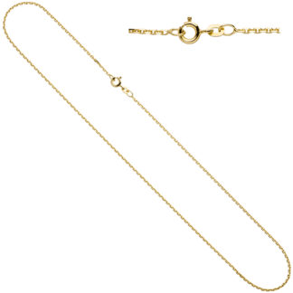 Ankerkette 333 Gelbgold 1,6 mm 45 cm Federringverschluss
