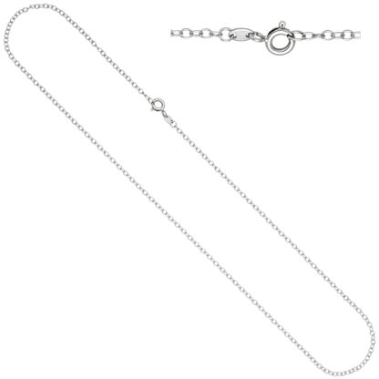 Ankerkette weit 333 Weißgold 2 mm 42 cm Federringverschluss