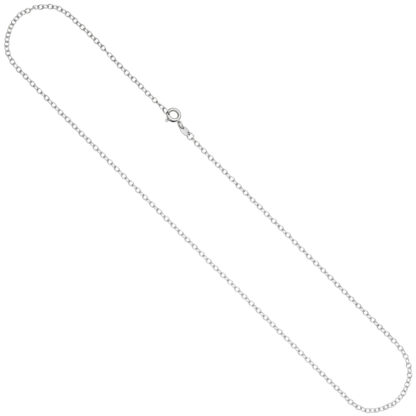 Ankerkette weit 333 Weißgold 2 mm 42 cm Federringverschluss – Bild 3