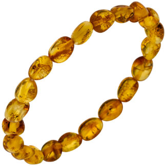 Armband mit Bernsteinen flexibel
