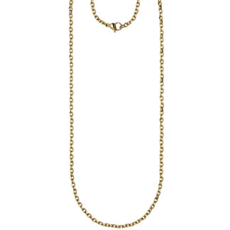 Ankerkette Edelstahl/PVD goldfarben ca. 70 cm