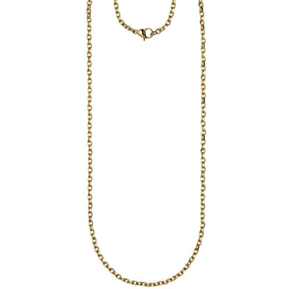 Ankerkette Edelstahl/PVD goldfarben ca. 70 cm