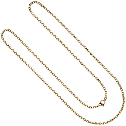 Ankerkette Edelstahl/PVD goldfarben ca. 70 cm – Bild 2