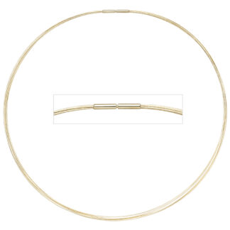Halsreif 5-reihig 585 Gelbgold 45 cm