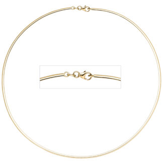 Halsreif 585 Gelbgold 2 mm 45 cm