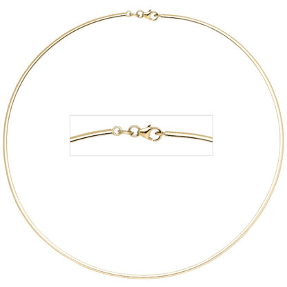 Halsreif 585 Gelbgold 2 mm 45 cm