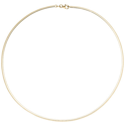 Halsreif 585 Gelbgold 2 mm 45 cm – Bild 4