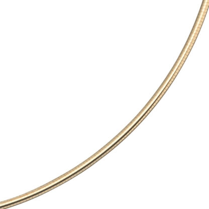 Halsreif 585 Gelbgold 2 mm 45 cm – Bild 2
