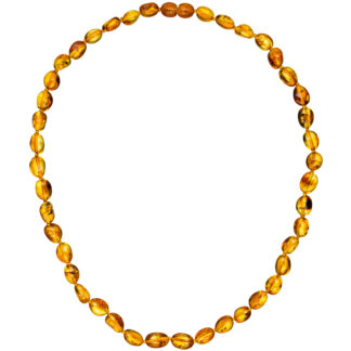 Collier mit Bernsteinen 45 cm