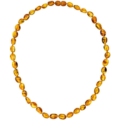 Collier mit Bernsteinen 45 cm