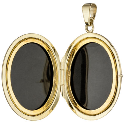Medaillon oval 585 Gelbgold Nostalgie – Bild 5
