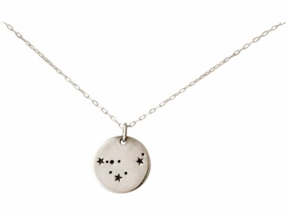 Collier "Steinbock" rund 925 Silber Sternzeichen