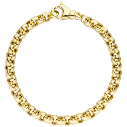 Erbsarmband 585 Gelbgold ca. 6,1 mm ca. 19 cm – Bild 2
