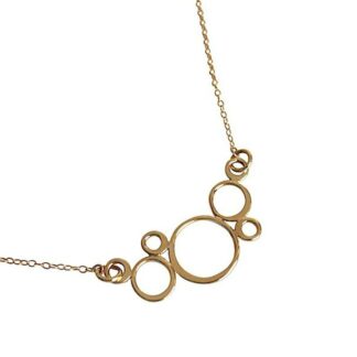Collier BUBBLES Bronze und vergoldet