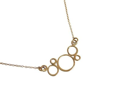 Collier BUBBLES Bronze und vergoldet