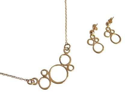 Collier BUBBLES Bronze und vergoldet – Bild 7