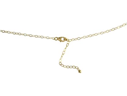 Collier Retro Boho Baumwolle und Kette mit Lebensbaum und Rubin – Bild 4