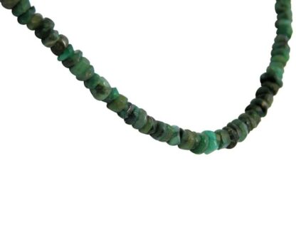 Smaragd-Collier mit Karabinerverschluss vergoldet – Bild 4