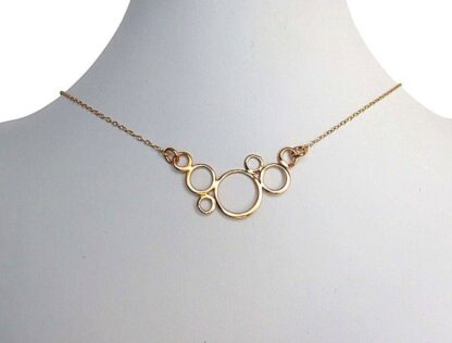 Collier mit BUBBLES 925 Silber vergoldet – Bild 4
