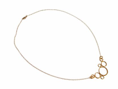 Collier mit BUBBLES 925 Silber vergoldet – Bild 5