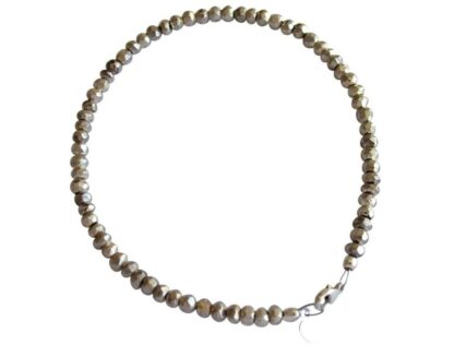 Pyrit-Armband silberfarben mit 925 Silber – Bild 3