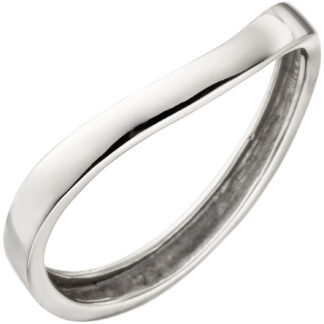 Ring geschwungen 375 Weißgold
