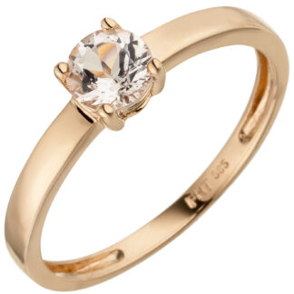 Ring 585 Rotgold mit Morganit