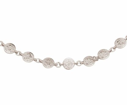 Münz-Collier 925 Silber Antik-Stil – Bild 3