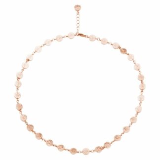 Münz-Collier 925 Silber/rosé vergoldet Antik-Stil