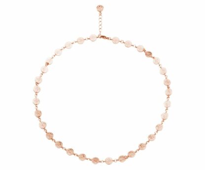 Münz-Collier 925 Silber/rosé vergoldet Antik-Stil