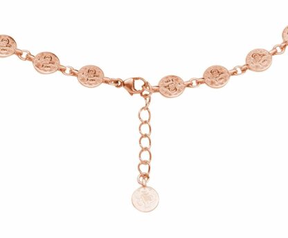 Münz-Collier 925 Silber/rosé vergoldet Antik-Stil – Bild 2