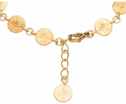 Münzarmband Antik-Stil 925 Silber/vergoldet – Bild 3