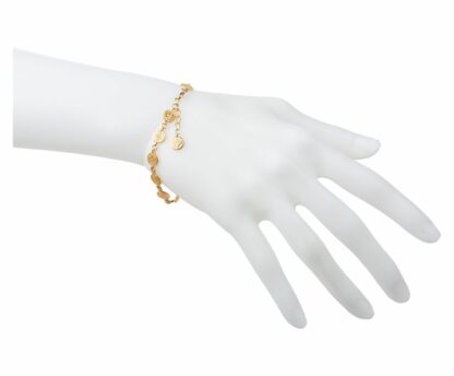 Münzarmband Antik-Stil 925 Silber/vergoldet – Bild 2