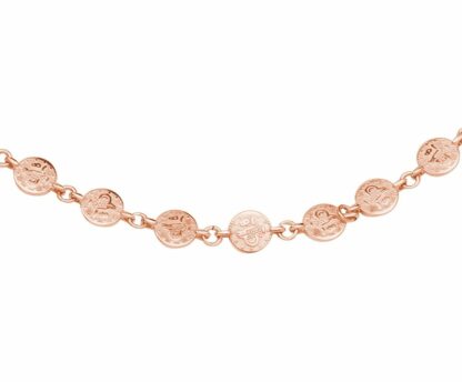 Münzarmband Antik-Stil 925 Silber/rosévergoldet – Bild 3