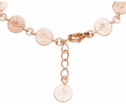 Münzarmband Antik-Stil 925 Silber/rosévergoldet – Bild 2