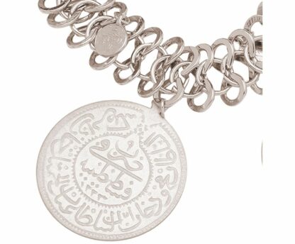 Armband Netz-Design mit Vintage-Münzen 925 Silber – Bild 4