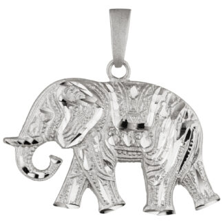 Anhänger "Elefant" 925 Silber geschmückt