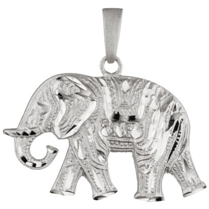 Anhänger "Elefant" 925 Silber geschmückt