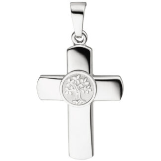 Anhänger "Kreuz mit Lebensbaum" 925 Silber