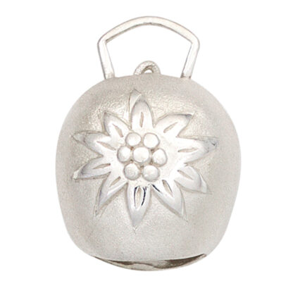 Anhänger "Kuhglocke/Edelweiß"  925 Silber
