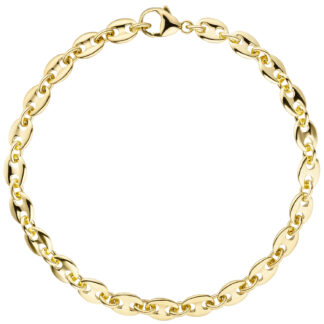 Armband Kaffeebohnen-Design 585 Gelbgold