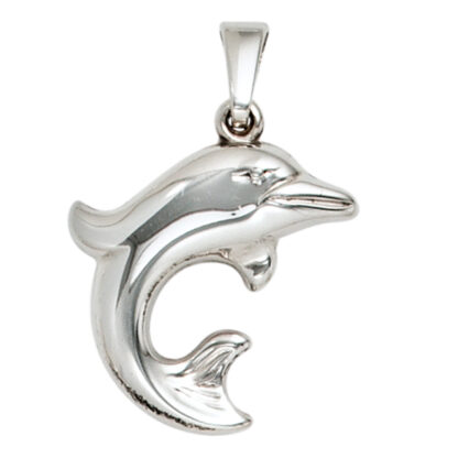 Kinder Anhänger "Delfin" 925 Sterling Silber glänzend