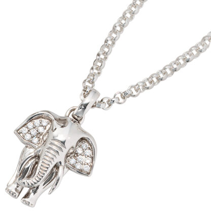 Anhänger "Elefant" 925 Silber mit Zirkonia weiß – Bild 2