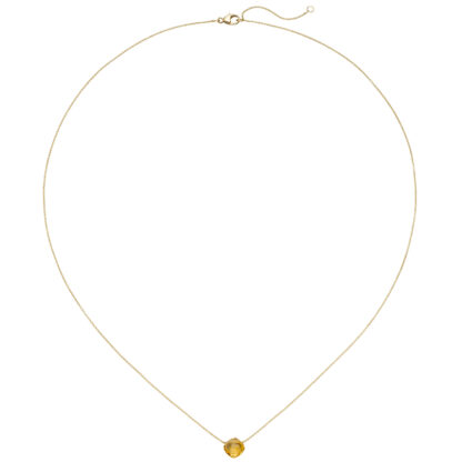 Collier 750 Gelbgold mit Citrin Antik-Design