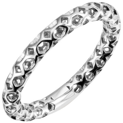 Ring mit Netzstruktur 925 Silber