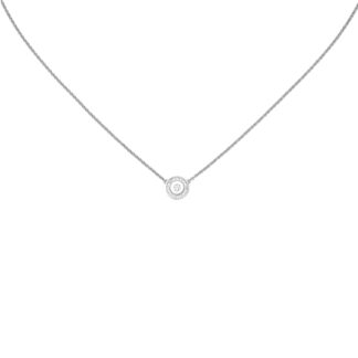 Collier/Rundankerkette mit Anhänger 925 Silber und Zirkonia