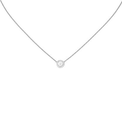 Collier/Rundankerkette mit Anhänger 925 Silber und Zirkonia