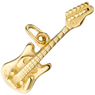 Anhänger "Gitarre" 925 Silber/vergoldet